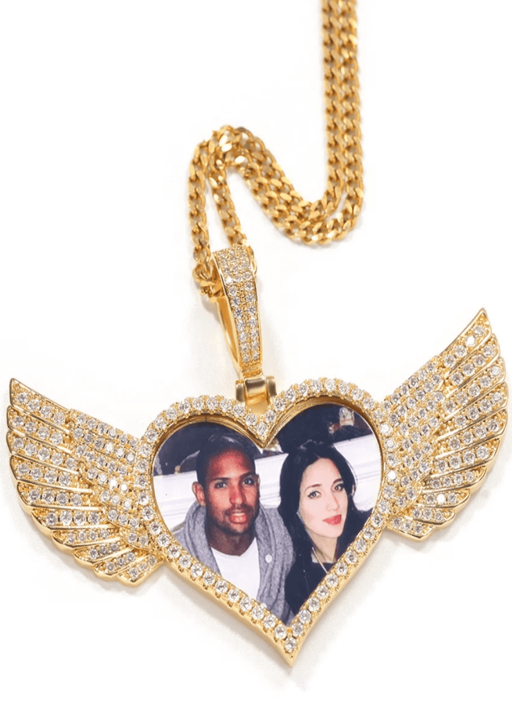 Angel Wings Memorabilia Photo Pendant