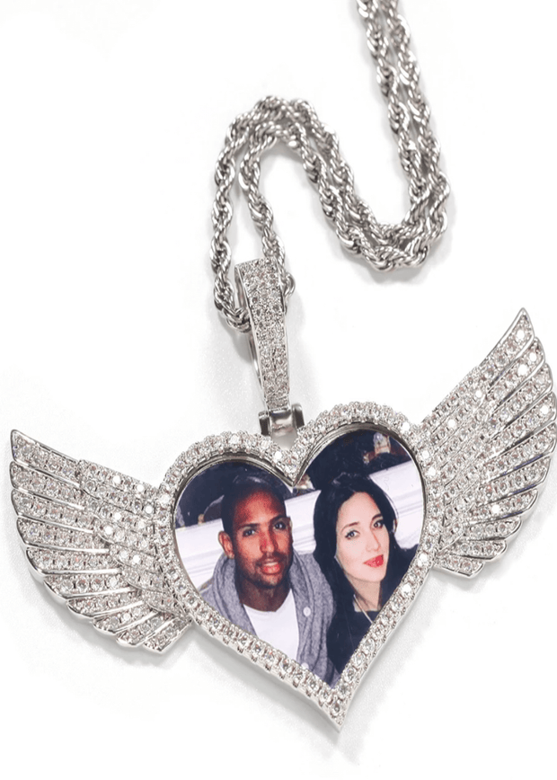 Angel Wings Memorabilia Photo Pendant