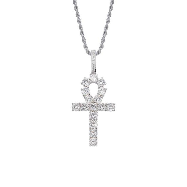 Iced Out Ankh Cross
