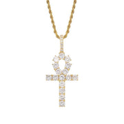 Iced Out Ankh Cross