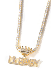 Crown Me Name Necklace